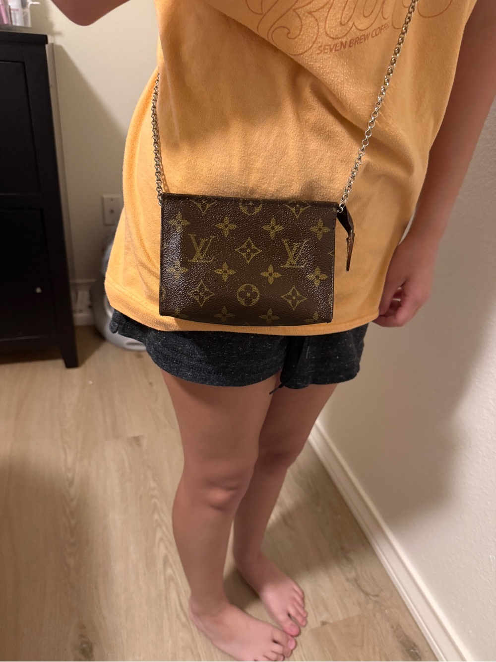 Louis Vuitton Brown Monogram Canvas Wristlet Pouch - Picture 6 of 7